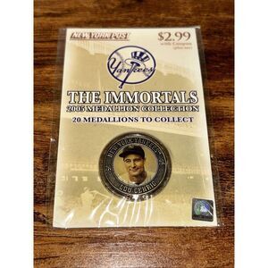 Lou Gehrig New York Yankees 2005 NY Post Medallion Coin The Immortals NEW+SEALED